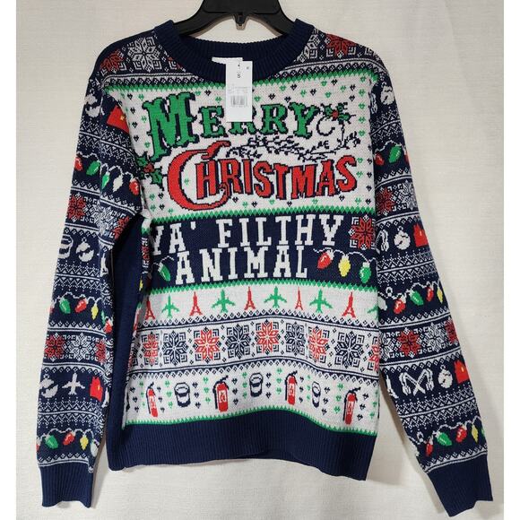 Home Alone ''Ya Filthy animal'' Christmas sweater small - Picture 1 of 5